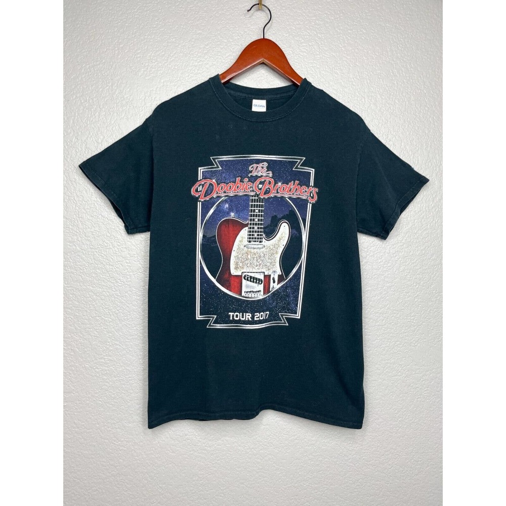 Doobie Brothers 2017 Concert Tour Black T-shirt Size Medium